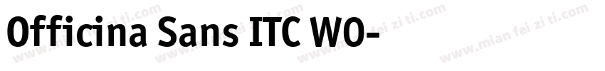 Officina Sans ITC W0字体转换
